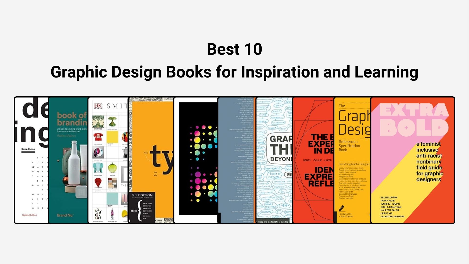 best 10 graphic design books for inspiration and learning